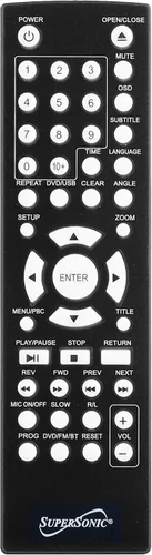 Miniatura 2 de Supersonic Sistema de sonido envolvente SC-37HT 5.1, cine en casa con reproducción de DVD/CD, karaoke, radio FM, entrada USB, altavoces de 25 W