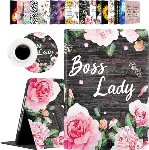 Miniatura 10 de Funda para iPad Mini, iPad Mini 1 2 3 4 5 y juego de posavasos, funda de piel sintética con soporte y apagado automático para iPad 5/4/3/2/1