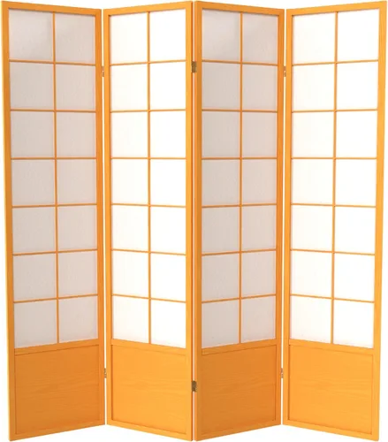 Miniatura 17 de Red Lantern Pantalla Zen Shoji de 5.9 ft de altura - Miel - 3 paneles