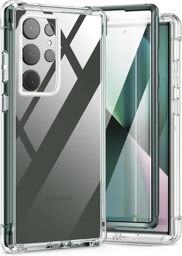 Miniatura 8 de SURITCH Funda Ultra Clear para Samsung Galaxy S23 de 6.8 pulgadas (solo protector de pantalla), [protector de pantalla integrado] carcasa rígida
