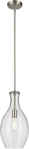Miniatura 17 de Kichler Everly - Colgante de cristal (13.75 pulgadas, 1 hora de luz), color bronce antiguo