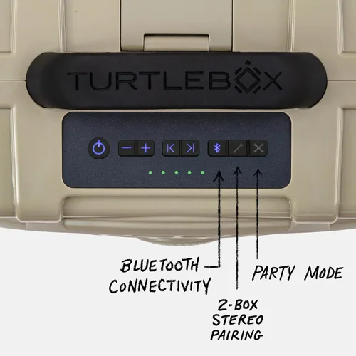 Miniatura 6 de Turtlebox Original Gen 3: Bocina Bluetooth portátil para exterior – Ultra-sónica (120dB), resistente al agua (IP67), resistente, resistente a Beige