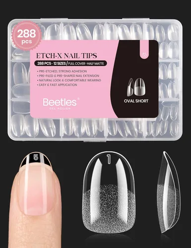Miniatura 8 de beetles Gel Polish Kit de pegamento para uñas acrílicas, cepillo 5 en 1 súper fuerte, pegamento de gel y esmalte, requiere lámpara LED, regalo