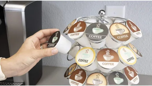 Miniatura 6 de Nifty – Carrusel para cápsulas de café, gira 360 grados, tabla giratoria, organizador de encimera para oficina o cocina
