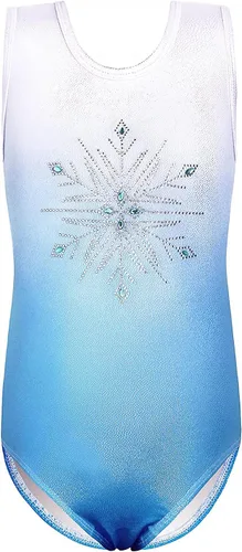 EQSJIU Girls Gymnastics Leotard Ballet Dance Outfits Sleeveless Toddler Kid Gymnastic Tumbling Dancewear 1-10 Years
