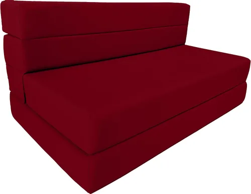 Miniatura 14 de D&D Futon Furniture Colchón plegable de espuma, tumbona para silla, sofá cama de estudio, tamaño Queen 80 x 60 x 6 pulgadas (negro)