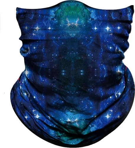 Miniatura 22 de Obacle Bandana sin costuras, máscara facial rave, para mujeres y hombres, para protección contra el polvo, el viento y el sol