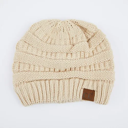 Miniatura 2 de C.C - Gorro de punto trenzado, grueso, suave y cálido (HAT-20A) (HAT-30) (HAT-730) (YJ-816) (HAT-80)