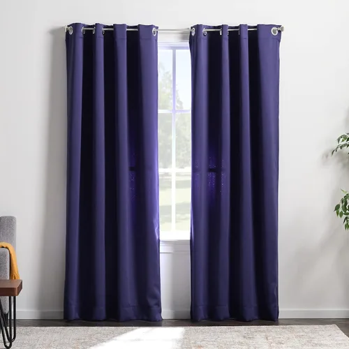 Miniatura 18 de Linenspa Juego de 2 paneles de cortinas opacas 85% - Cortinas negras de 84 pulgadas de largo, aislamiento térmico, reducción de ruido, esenciales