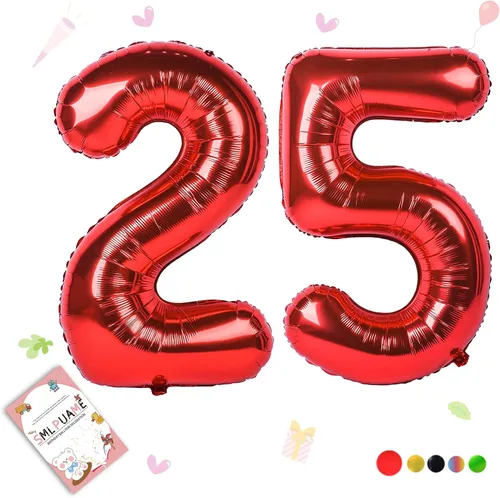 Miniatura 166 de Globos de números de 40 pulgadas del 0 al 9 dorados grandes del número 0, globos digitales para suministros de decoración de celebración de fiesta