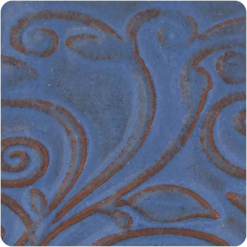 Miniatura 21 de AMACO Opalescent O-20 Bluebell Powder Blue Glaze Pint, 16 onzas (16.0 fl oz), esmalte de cerámica líquida de cerámica líquida con cono de fuego bajo