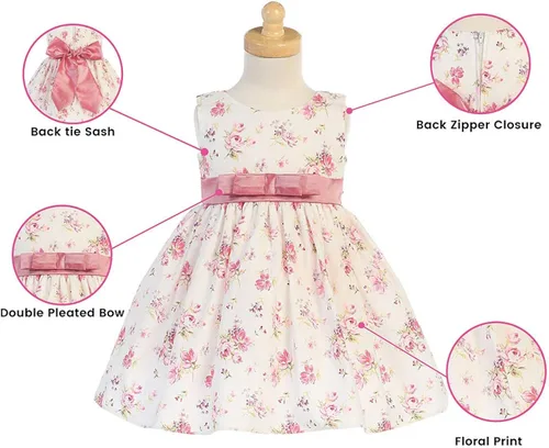 Miniatura 4 de Lito - Vestidos de Pascua para niña primavera verano niña 100 algodón