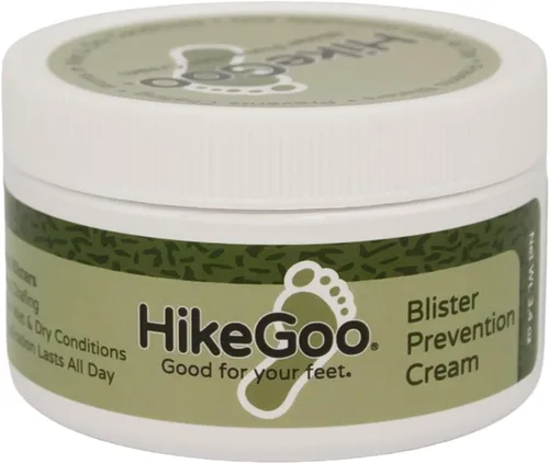 Foot Kinetics HikeGoo Crema de prevención de ampollas para senderismo y mochilero, crema de larga duración, resistente al sudor, evita rozaduras,