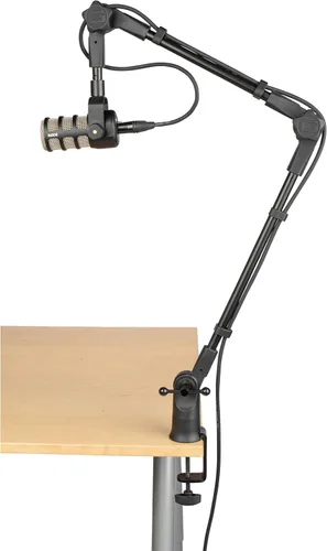 Miniatura 9 de Gator Frameworks - Soporte de micrófono de perfil delgado montado en escritorio con brazo de boom para transmisiones, podcasts, creación