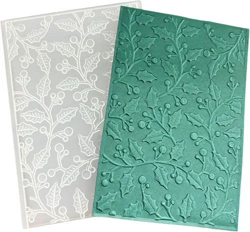 Miniatura 11 de DIYology Carpetas en relieve 3D de bosque para hacer tarjetas, fondo de abedul con textura de fondo en relieve para manualidades, manualidades