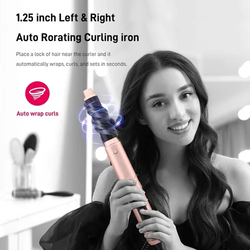 Miniatura 3 de 5 in 1 Hot Air Multi-Styler Professional Hair Wrap Styler Set with Air Curlers, Hair Dryer Brush, Straightener, Concentrator for Fast Drying Curling