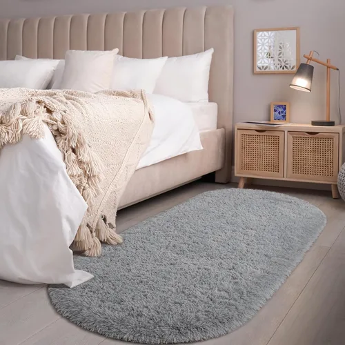 Miniatura 6 de Softlife Alfombras Esponjosas para Dormitorio, Alfombra de Área Peluda Bonita para Niñas y Niños Habitación de Bebé Decoración del Hogar, 2 x 5 Pies
