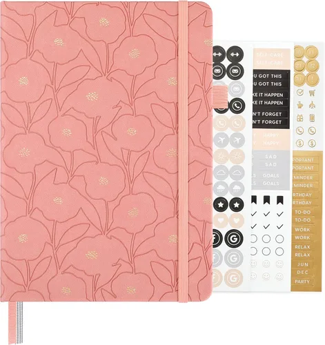 Miniatura 66 de &And Per Se - Cuaderno en blanco, 160 páginas, 5.7 x 8 pulgadas, cuaderno de rayas estrechas con papel grueso para escribir, cuaderno de tapa dura
