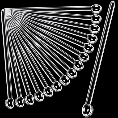Miniatura 8 de Honeydak 1/32 cucharadita de microcucharas de 150 miligramos, mini cucharas medidoras pequeña cuchara de plástico para medir cosméticos, polvos