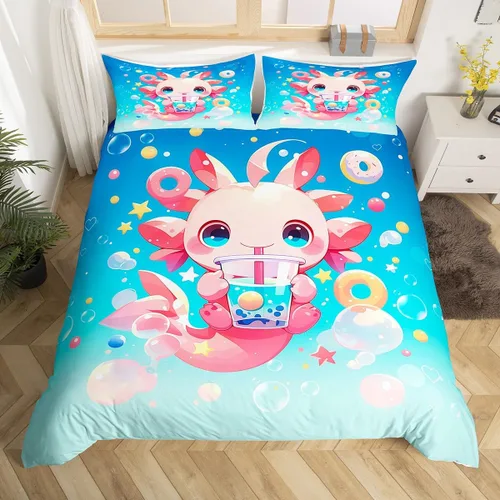 Miniatura 12 de Juego de ropa de cama de bandera estadounidense tamaño individual para habitación de niños y niños, juego de funda de edredón de águila calva, funda