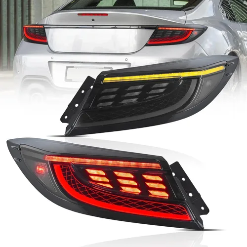 Miniatura 15 de VLAND Luces traseras LED compatibles con Scion Fr-s 2013-2016 Toyota86/Subuaru Brz 2013-2020 con secuencial ámbar, conjunto de lámpara trasera LED