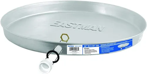 EASTMAN 60094 Bandeja de drenaje de aluminio para calentador de agua, 30 x 32 pulgadas, color plateado