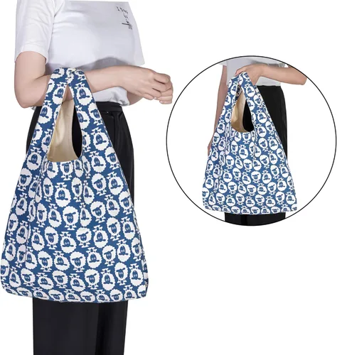 Miniatura 6 de YARWO Bolsa de hilo de tejer, bolsa de mano para agujas de tejer, hilos y proyectos sin finshell, regalos de Navidad y nuevos comienzos para Oveja