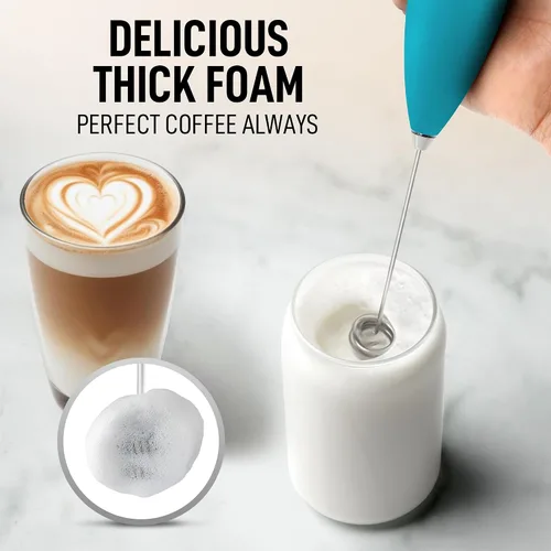 Miniatura 2 de Zulay - Mezclador eléctrico de mano con espumador de leche de doble batidor, espumador de alta potencia para café con motor mejorado para capuchino