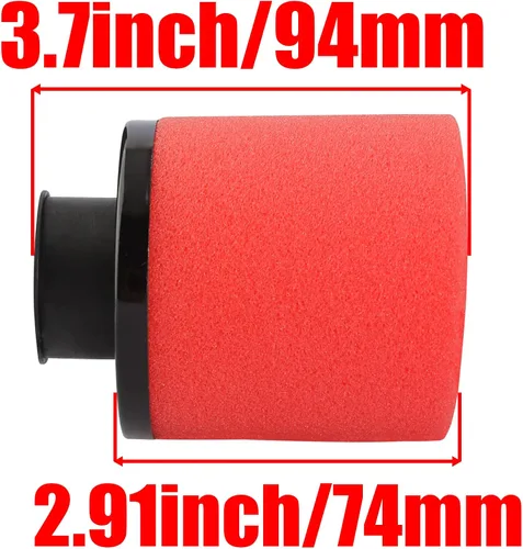 Miniatura 4 de 2 filtros de 1.1 pulgadas y 1.102 in para 50cc - 90cc 110cc 125cc 150cc GY6 Engine ATV Quad Scooter Go Kart Mini Moto Pocket Pit Dirt Super Bike
