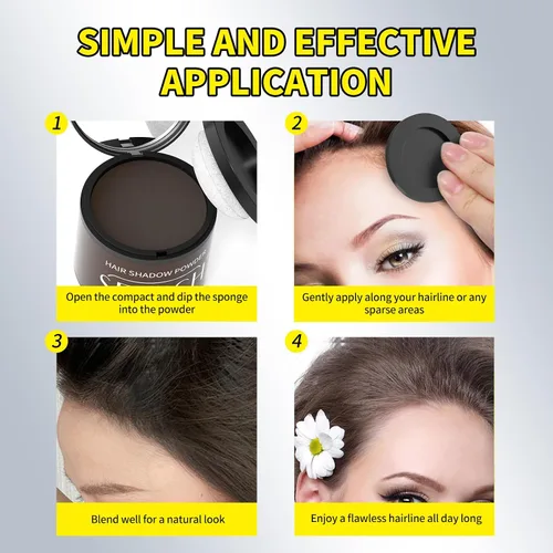 Miniatura 4 de Polvo para Línea de Cabello Sevich 2.0, Oculta Instantáneamente la Pérdida de Cabello, Polvo para Toque de Raíces, Sombra de Cabello para Mujeres