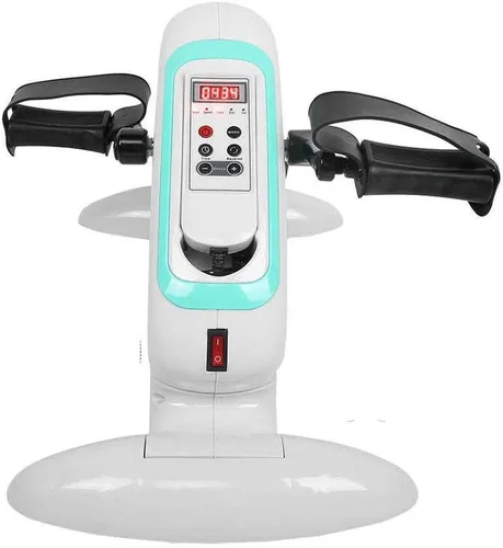 Ejercitador de pedales de bicicleta para debajo del escritorio, mini bicicleta de ejercicio portátil para entrenamiento de piernas/brazos,
