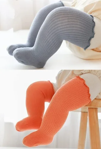Miniatura 2 de QandSweet Calcetines altos hasta la rodilla para bebé, recién nacido, sin costuras, para niñas pequeñas, con lazo grande, de algodón