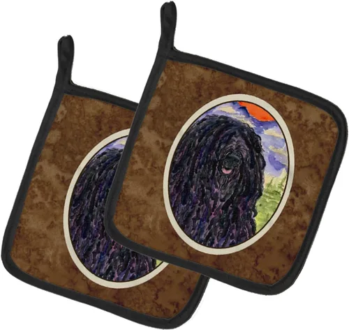 Miniatura 291 de Caroline's Treasures SS8617PTHD - Juego de soportes para ollas de cocina resistentes al calor, almohadillas calientes para horno para cocinar, Husky