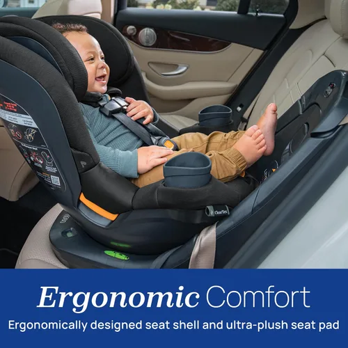 Miniatura 5 de Chicco Fit360 ClearTex - Asiento convertible giratorio para automóvil con rotación de 360 grados para orientación trasera y hacia adelante, sistema