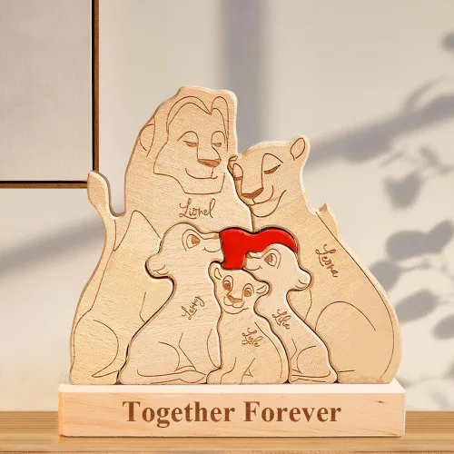 Miniatura 14 de Pies de bebé de madera personalizados con nombres de familia, We are One, rompecabezas de nombres de miembros de la familia personalizados, regalos