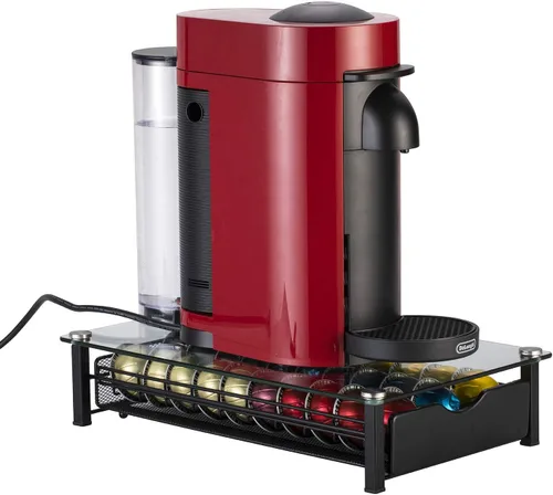 Miniatura 3 de Vertuo - Cajón para cápsula Nespresso con vidrio para gabinete, estante de almacenamiento de cápsulas Vertuoline para mostrador (clase 30 cápsulas)