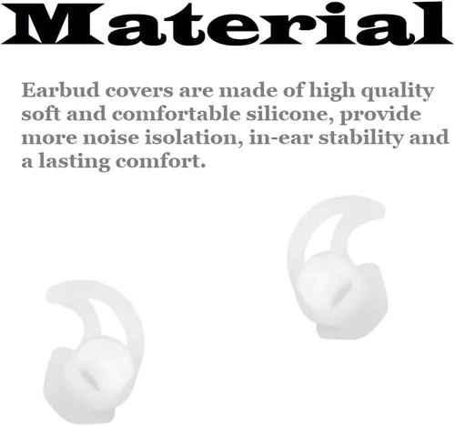 Miniatura 5 de Puntas para auriculares pequeños, 3 pares, puntas de silicona suaves y cómodas, puntas de aislamiento de ruido, puntas de repuesto de auriculares