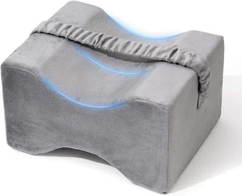 Miniatura 9 de UJPFEO Almohada de rodilla para personas que duermen de lado, almohada refrescante de espuma viscoelástica para dormir entre las rodillas, almohada