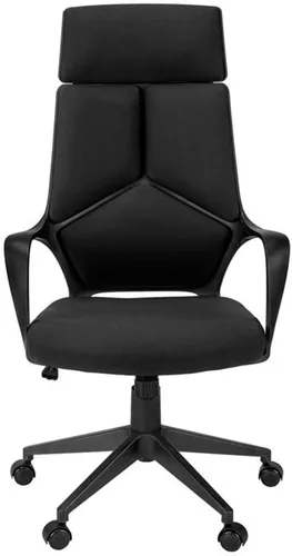 Miniatura 4 de Monarch Specialties Silla de oficina, color negro Tela negra/negro