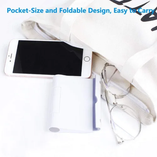 Miniatura 8 de VOVIGGOL Paquete de 4 soportes para teléfono celular para escritorio, soporte plegable para teléfono celular, soporte ajustable para tableta