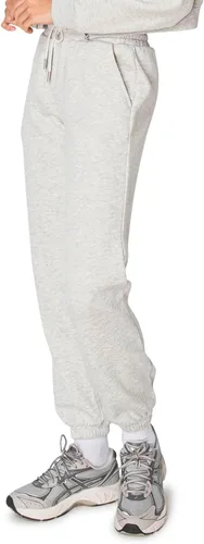 Miniatura 44 de Cali1850 Pantalón deportivo Cloud Nine Fleece para mujer, cintura alta, ajuste holgado, dos bolsillos, cintura elástica con cordón