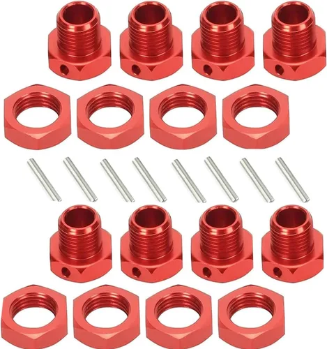 Miniatura 9 de Adaptador de tuercas de rueda hexagonal de aluminio de 0.669 in para Arrma 6s BLX Infracción Limitless Mojave Typhon hopups piezas de actualización