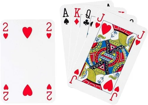 Miniatura 3 de Caspari Palm Fronds - Juego de cartas tipo grande, 2 mazos incluidos