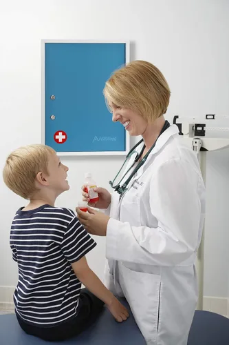 Miniatura 2 de AdirMed Botiquín de medicina con bloqueo, gabinete de primeros auxilios montado en la pared con cerradura, botiquín de pared con cerradura doble