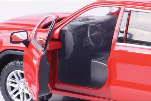 Miniatura 5 de Motormax Modelo a escala compatible con GMC Sierra 1500 SLT Crew CAB 2019 RED 1:27 MTM79361R