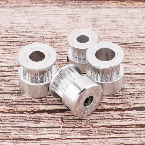 Miniatura 7 de Paquete de 5 poleas GT2 16 dientes 0.197 in diámetro 16T correa dentada rueda de polea aluminio para impresora 3D