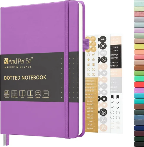 Miniatura 91 de &And Per Se - Cuaderno en blanco, 160 páginas, 5.7 x 8 pulgadas, cuaderno de rayas estrechas con papel grueso para escribir, cuaderno de tapa dura