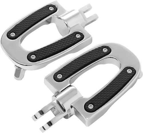Miniatura 10 de TCT-MOTORPARTS Clavijas cromadas para estribera trasera para Harley Davidson Softail Fat Boy 18-25 Estriberas para pasajeros Estilo #20