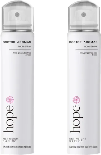Doctor Aromas Premium Air & Room Spray - Fragancia de larga duración de lima y jengibre para el hogar, dormitorio o baño, alimentado por Everspray