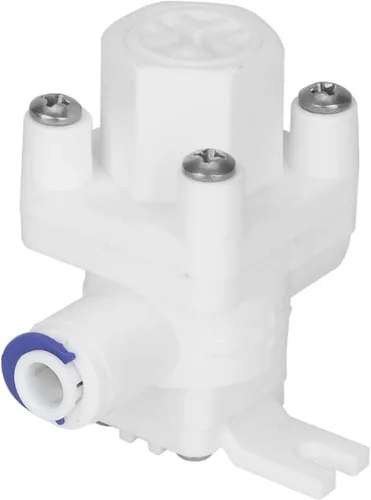 Miniatura 5 de Walfront Válvula reductora de 1/4 pulgada para purificador de agua de ósmosis inversa, regulador de presión blanco, ajuste rápido, plástico